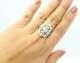 Victorian Style Filigree Engagement Ring With 935 Silver & Sparkling White Cz