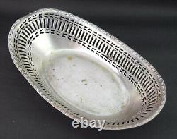 Victorian Style Fruit Basket Silver Plated Luxury Vintage Easter Decor G23-85