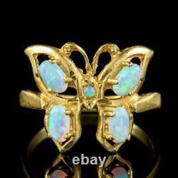 Victorian Style Opal Butterfly Ring 0.90ct Total