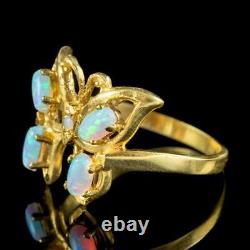 Victorian Style Opal Butterfly Ring 0.90ct Total