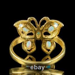 Victorian Style Opal Butterfly Ring 0.90ct Total