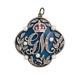 Victorian Style Rose Cut Diamond And Pearl 925 Sterling Silver Pendant