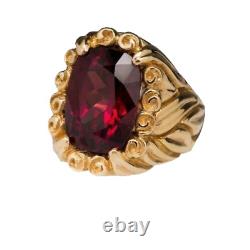 Victorian style Ruby 925 sterling silver Ring For Father's Day Gift