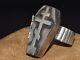 Victorian Style Silver 84 Orthodox Cross Icon Box Ring Priest Coffin Cross Vtg