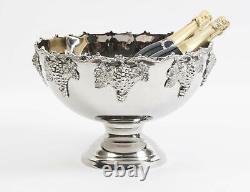 Victorian style Silver Plated Punch Bowl Ice Bucket Champagne/Wine Cooler Grape