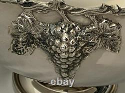 Victorian style Silver Plated Punch Bowl Ice Bucket Champagne/Wine Cooler Grape