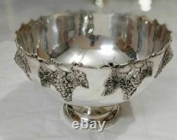 Victorian style Silver Plated Punch Bowl Ice Bucket Champagne/Wine Cooler Grape