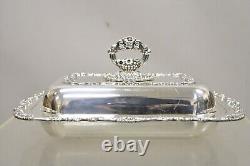 Vintage Community Ascot Silver Plated Victorian Style Lidded Serving Platter