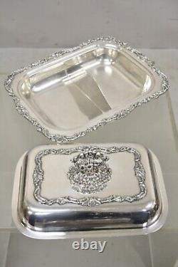 Vintage Community Ascot Silver Plated Victorian Style Lidded Serving Platter
