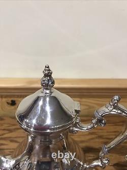 Vintage FB Rogers 4 Piece Silver Plated Coffee Set VICTORIAN Style