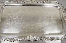 Vintage FB Rogers Silver Co 1338 Victorian Style Silver Plated Narrow Tray