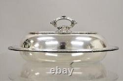 Vintage Melford EPNS Victorian Style Silver Plated Lidded Vegetable Serving Dish