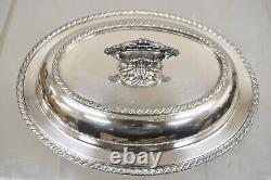 Vintage Melford EPNS Victorian Style Silver Plated Lidded Vegetable Serving Dish