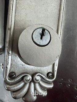 Vintage Ornate Victorian Style Silver Door Knob Set