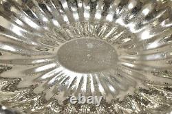 Vintage Victorian Style Grapevine Silver Plated Oval Twin Handle Fruit Bowl